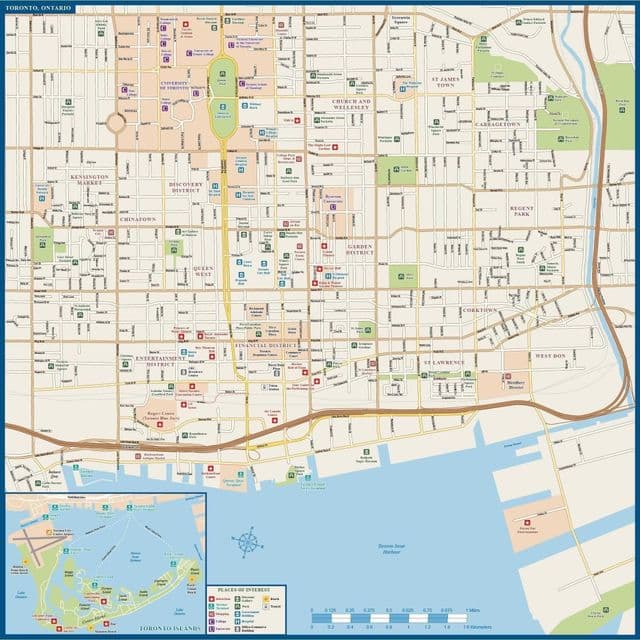 Plan des rues de Toronto